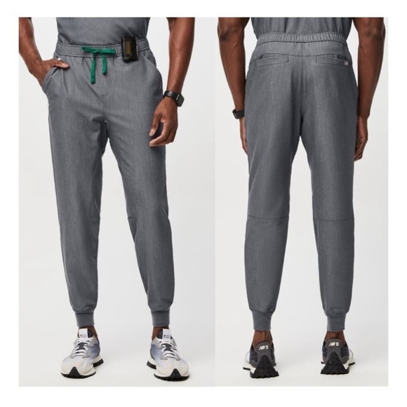 Figs Tansen™ Jogger Scrub Pants Men’s Gray Green Drawstring Size L MXXSW2004 - Picture 1 of 7